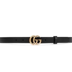 Authentic Gucci leather belt with Double G size 85